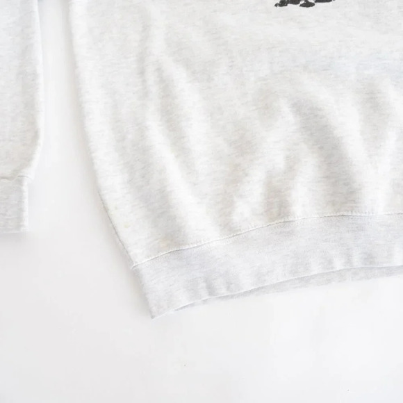 Lane 7 God Loves Terriers Gray Crew Neck Cotton Sweater Size Medium - Picture 9 of 15